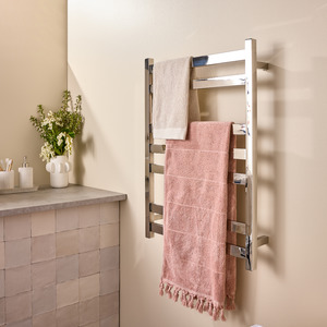 Straight Flat Bar Towel Warmer 7 Bar Ladder