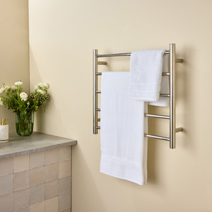 Goldair Heated Towel Rail 5 Bar Polished Stainless Steel
