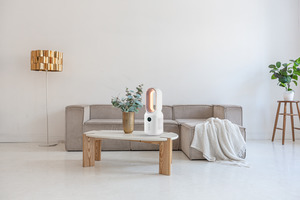 Rechargeable Bladeless Desk Fan with Light