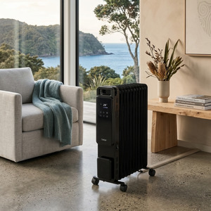 Heating: 2400W Oil Column Heater with Wi-Fi