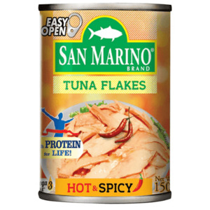 Canned Food: San Marino Tuna Flakes Hot & Spicy 150g