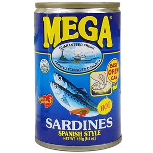 Canned Food: Mega Sardines Spanish Style 155g