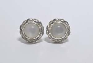 Addison Sterling Silver Stud Earring With Moonstone