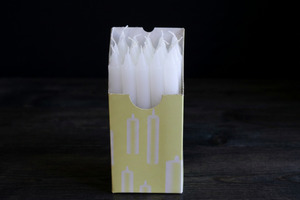 Products: White Household Candles - 240mm (20 pack) - Golden Glow Candles