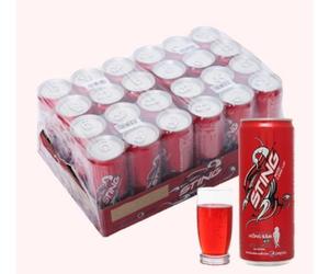 Snacks: Sting Red Gingeng (Sting Hồng Sâm 330ml (Dạng lon)