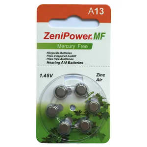 Hearing Aid: Zenipower Hearing Aid Batteries size 13