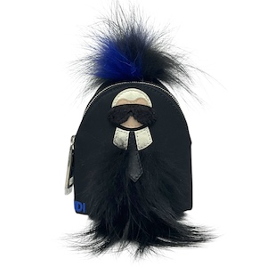 Keychains and Bag Charms: Fendi Karl Lagerfield Mini Backpack Charm