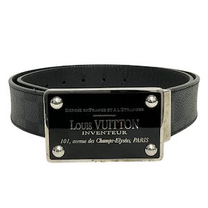 Louis Vuitton Damier Graphite Inventeur Reversible Belt 85/34