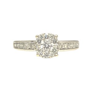 Products: Diamond 0.76ct Ring In 14K White Gold