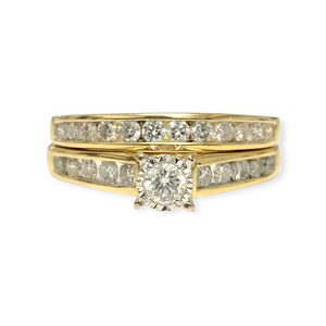 Products: Diamond 1.00ct Duo Ring in 14K Yellow Gold