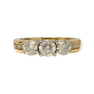 Products: Diamond 1.00ct Ring in 18K White and Yellow Gold