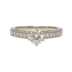 Products: Diamond 0.64ct Ring in 18K White Gold