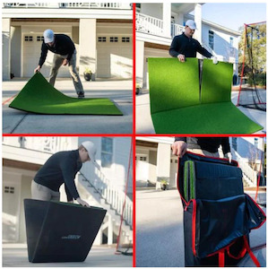 Golf Training Aids: Rukket Haack Pro Folding Hitting Mat