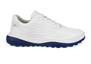 Ecco Men's LT1 Golf Shoes | White/Blue