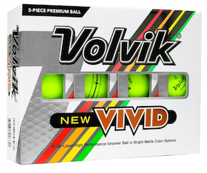 Volvik Vivid Matte Golf Balls - Green