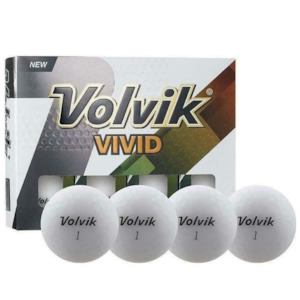 Volvik Vivid Matte Golf Balls | White