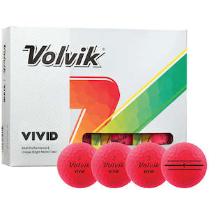 Volvik: Volvik Vivid Matte Golf Balls | Pink