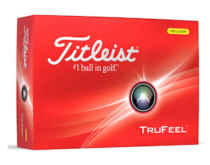 Titleist 2024 TruFeel Golf Balls | Yellow