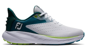 Womens Footwear: FootJoy Women's Flex XP Golf Shoes White/Teal/Lime