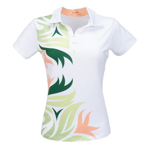 Womens Polos: Nancy Lopez Trinity Polo White