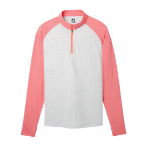 Womens Golf Pullovers: FootJoy Women's Longsleeve Sun Protection Peach