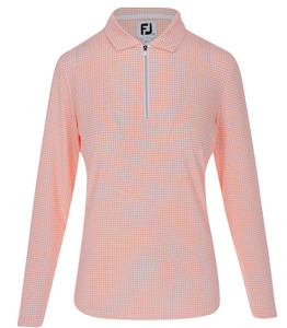 Womens Golf Pullovers: FootJoy Womens Sun Protection Shirt Melon