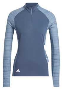 Womens Golf Pullovers: Adidas Women's Ultimate365 Quarter-Zip Pullover - Navy