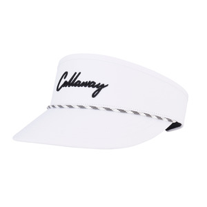 Callaway 2025 Birdie Putt Rope Visor | White/Black
