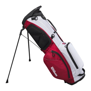 Golf Stand Bags: Wilson Exo Lite Stand Bag | Black/Red/White