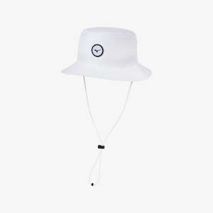 Apparel: Mizuno Bucket Sun Hat - White