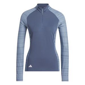 Pullovers: Adidas Women's Ultimate365 Quarter-Zip Mock