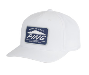 Ping: Ping Camelback Patch  Cap - White