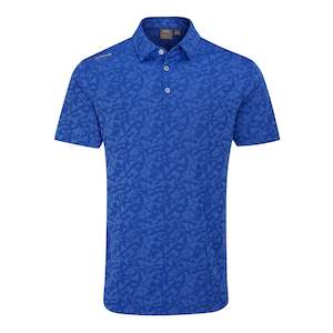 Ping: Ping Men`s Geo-Camo Polo - Ultra Blue