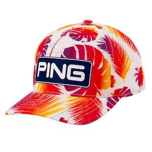 Ping Electric Sunset Tour Snapback Cap - White