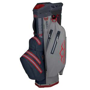 2024 Sun Mountain H2NO Lite Cart Bag - Black/Steel/Red