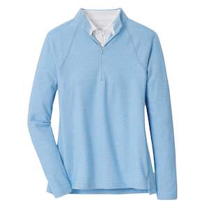 Golf Pullovers: Peter Millar Ladies Melange Raglan Sleeve Perth
