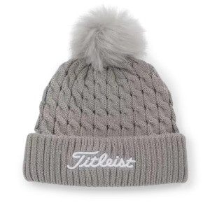 Titleist: Titleist Cable Knit Pom Pom Beanie