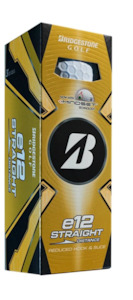 Bridgestone e12 Straight Golf Balls Sleeve - White