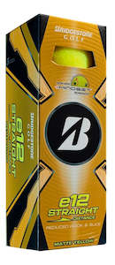 Bridgestone e12 Straight Golf Balls Sleeve - Matte Yellow