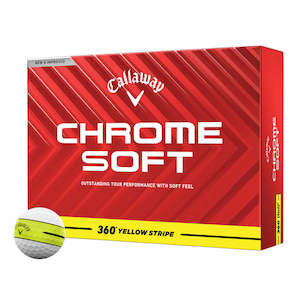 Callaway Chrome Soft 360 Yellow Stripe Dozen