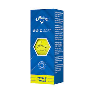 Callaway ERC Soft Yellow Triple Track Golf Balls - Sleeve