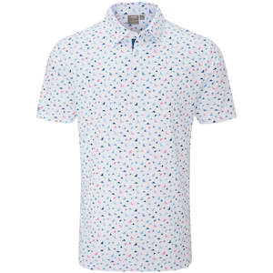 Ping Julian Golf Polo - White Multi
