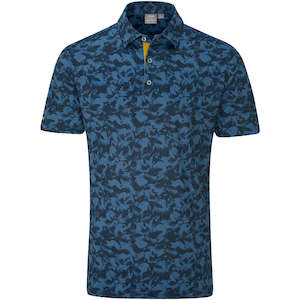 Ping Golf: Ping Julian Golf Polo - Blue Fusion Multi