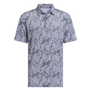 Adidas Men`s Ultimate365 Textured Print Polo Shirt
