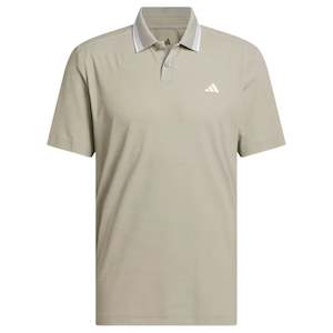 Adidas Golf: Adidas Ultimate365 Pique Golf Polo Shirt - Beige