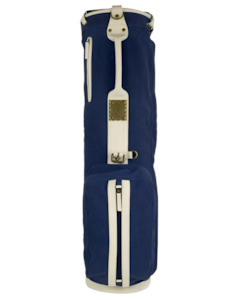 Carry Bags: 38 South Sunday Bag With Stay Stick - Waxed Leather/ Canvas