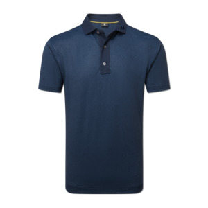 FootJoy Etched Texture Print Lisle Polo