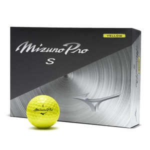 Mizuno Pro S Yellow Golf Balls - Dozen