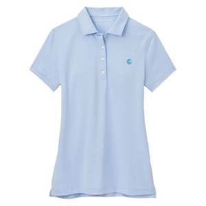 Golf Polos: Peter Millar Ladies Jubilee Polo - Cottage Blue Crown