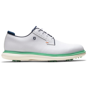 FootJoy Men's 2025 Traditions Golf Shoes - White/Navy/Teal
